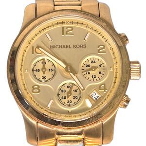 Michael Kors Runway Chronograph Watch MK5055 Gold-Tone Stainless Steel 38mm